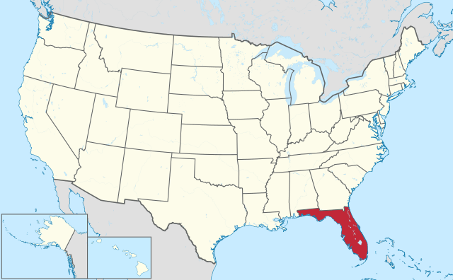 Florida location in the USA